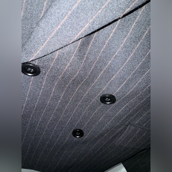 Allsaints Blues Pinstripe Blazer - size 42/ Blues Pinstripe trouser Size 34 - Picture 4 of 15